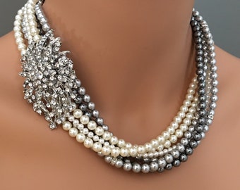 ◇TATIANA◇ [3 sets] Pearl mix brooch set_SE0139 Designer fashion, Seoul-fully created | W Concept