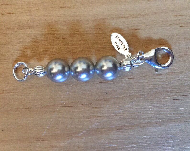 Pearl Necklace Extender With Sterling Silver Lobster Clasp and Etsy