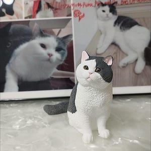 Custom Pet Figurine: Handmade Plaster Dog & Cat Memorial Keepsake