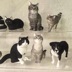 Custom Pet Figurine, Personalized Clay Keepsake, Pet Memorial Statue