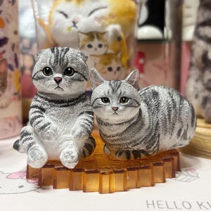 Custom Pet Figurine, Personalized Clay Keepsake, Pet Memorial Statue