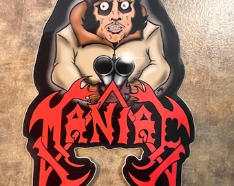 Maniac Film & Mortician Band Homage Sticker