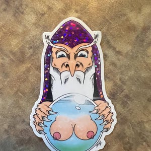 Glitter Wizard Sticker