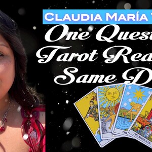 1 Frage Tarot Kartenlegung-Am selben Tag Englisch/Spanisch