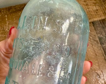 Vintage Mellin's Infant's Food Glass Bottle