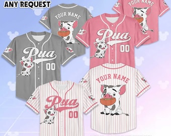 Camiseta de béisbol personalizada de Pua, atuendo personalizado de Moana para Disneyland