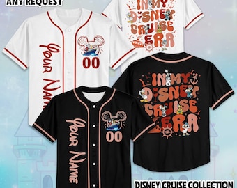 Custom Disney Cruise Family Baseball Jersey, Disney Cruise Jersey Shirt, Disney Baseball Team Outfit, Disney Birthday Gift
