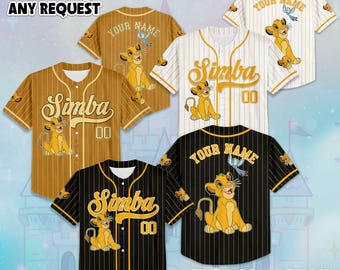 Individuell gestaltetes Simba-Baseballtrikot, König der Löwen-Geburtstagsgeschenk