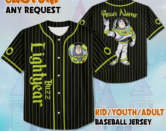Personalisierte Buzz Lightjahre Baseball Jersey, Toy Story Outfit