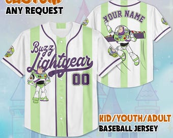Personalisierte Buzz Lightjahre Baseball Jersey, Toy Story Outfit