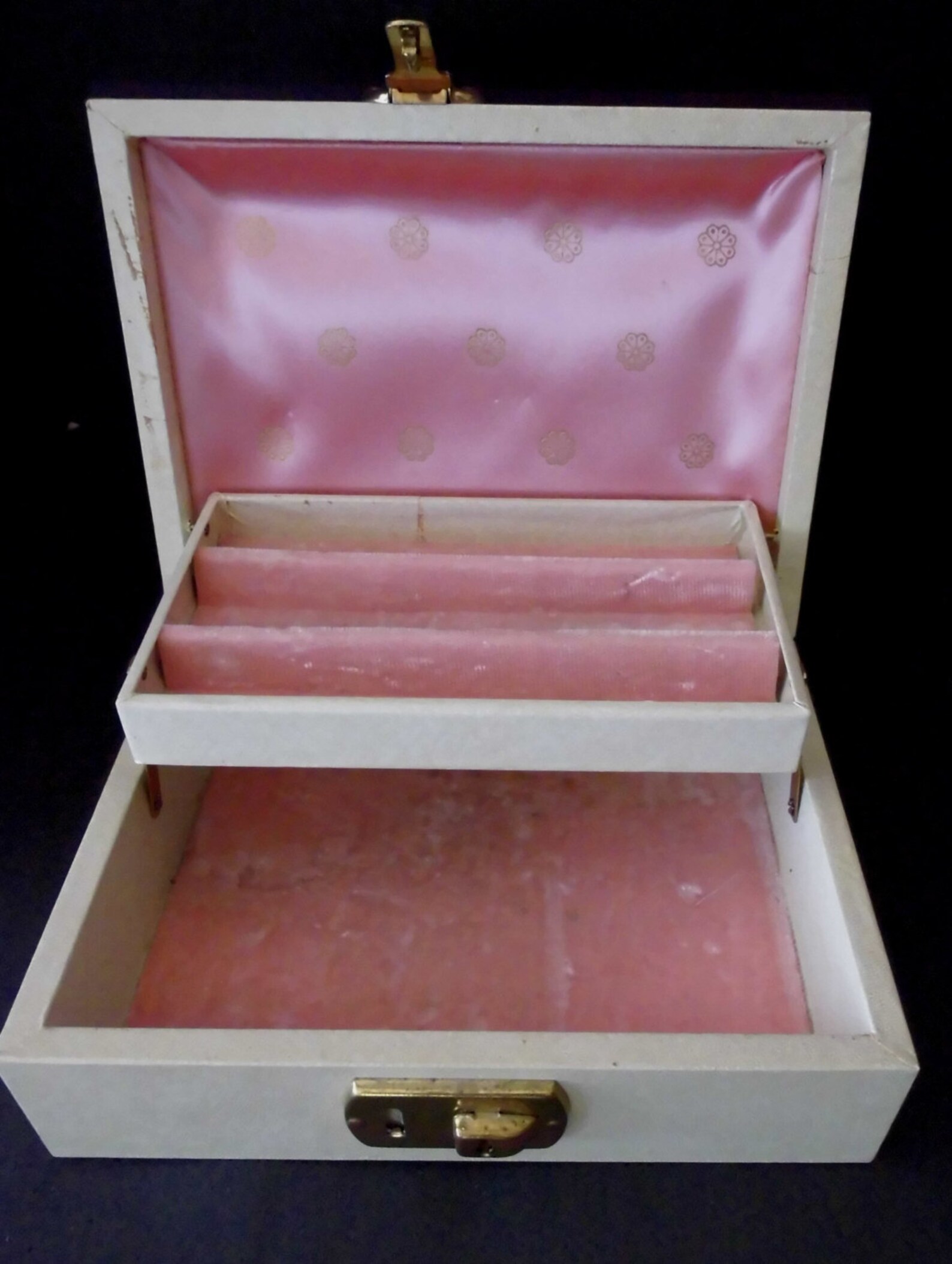 Jewelry Box Vintage Mele Jewelry Box Mid Century Modern Pink Etsy