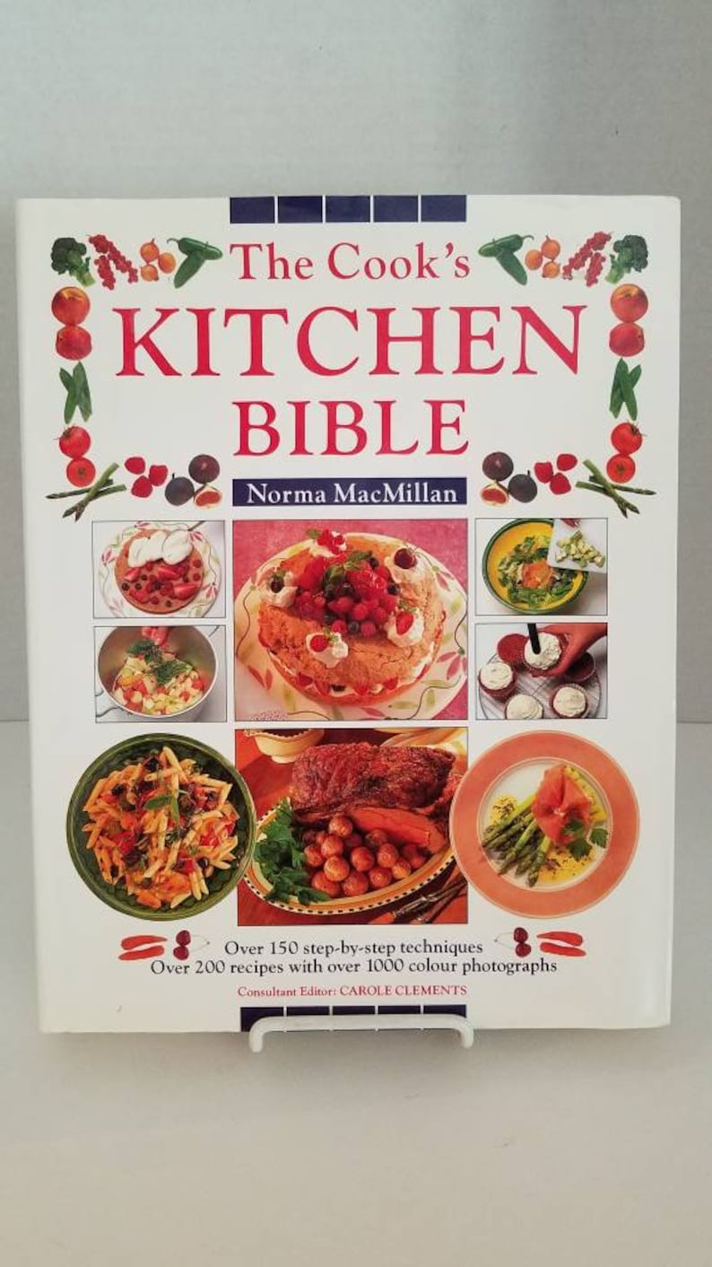 Cookbook the Cook's Kitchen Bible Hardcover Recipes for Etsy