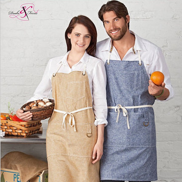 Simplicity Sewing Apron Pattern Adult Unisex Bib apron pattern Size S-L