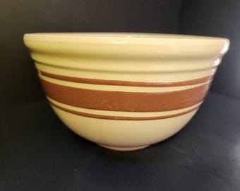 Watt Oven Ware Antique Mixing Bowl Large 10 1/2" size Rare Bee Hive Shape