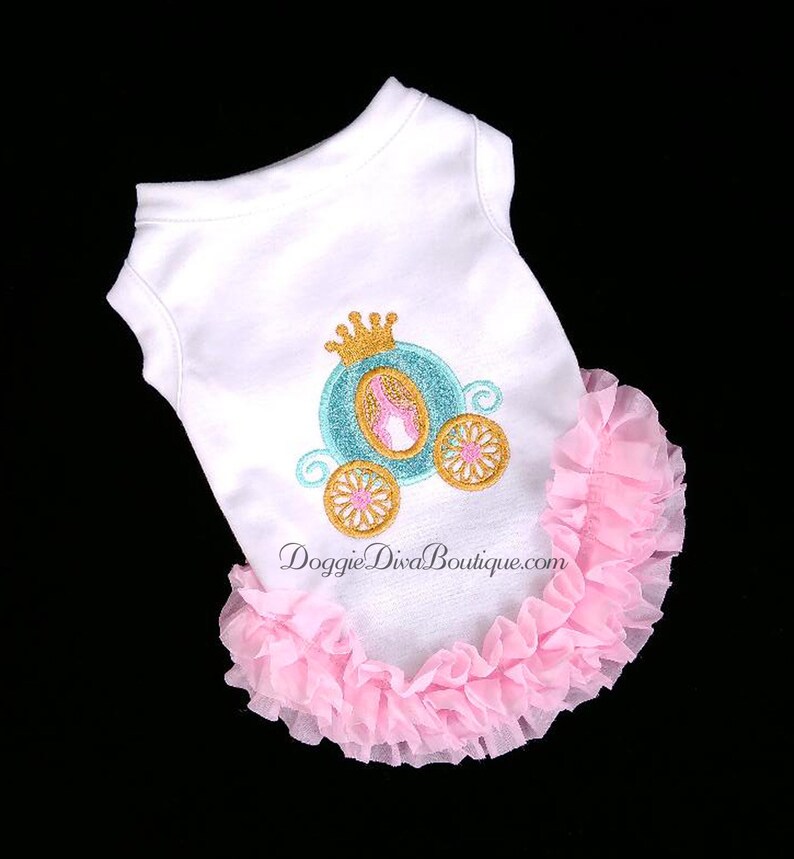 Dog T Shirt Pink and Gold Princess Dog Shirt XS Small or Etsy