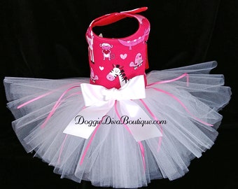 Dog Dress, Dog Tutu Dress, XXS, XS, Small or Medium