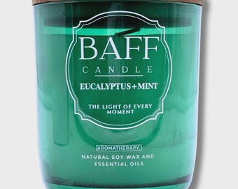 Eucalyptus & Mint Soy Wax 26oz Candle - Etsy