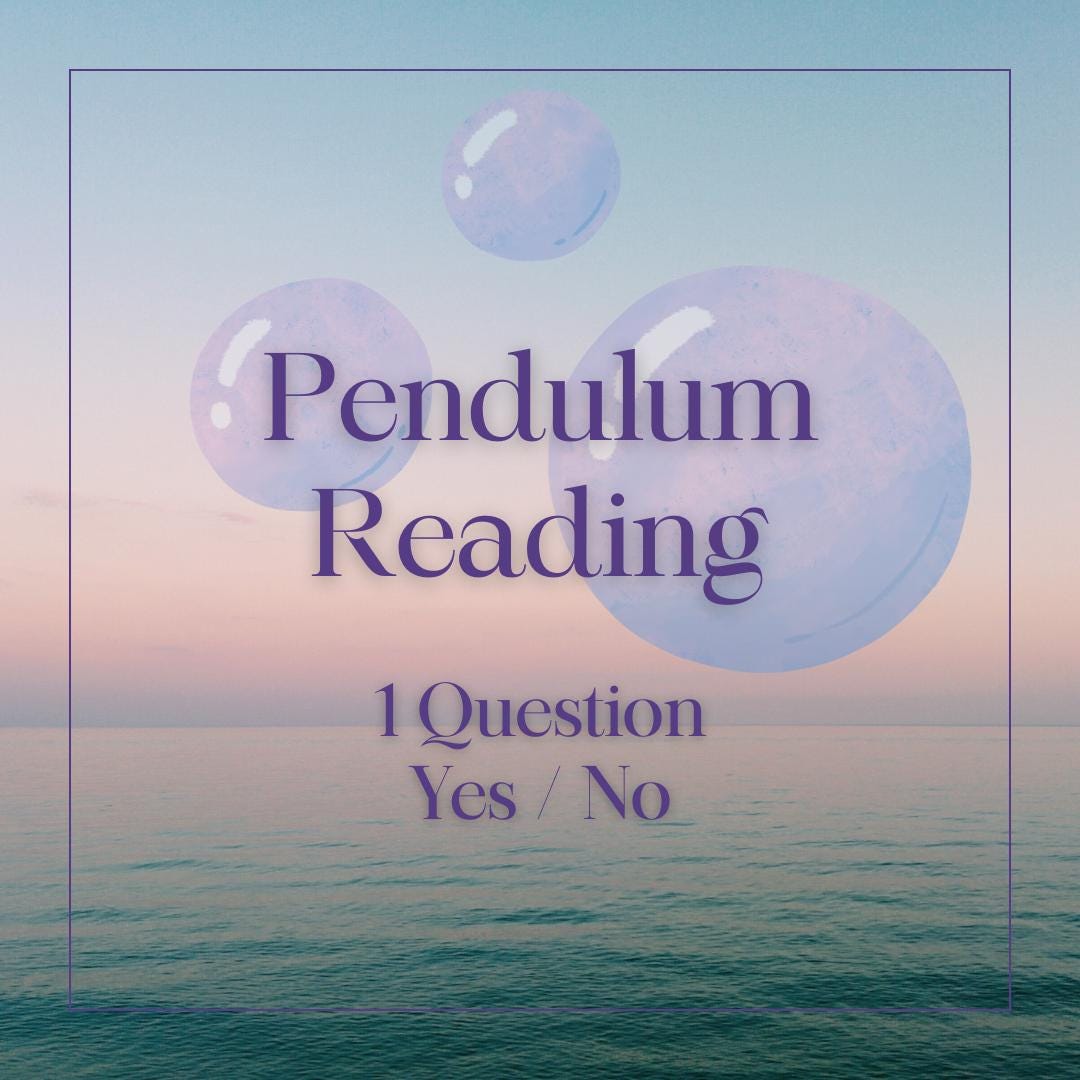 Pendulum Reading - One Question Yes/no - Etsy