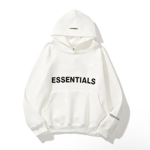 Essentials Streetwear Hoodie – Men&#39;s Oversized Graphic Hoodie, Urban Hip Hop Pullover, Casual Street Style Sweatshirt