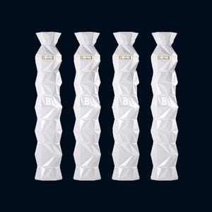 4x Empty Belvedere 10 Vodka LED Light-Up Bottles | 0.7L Limited Edition | Luxury Luminous Display with Sleeve Covers & Box | Unique Decanter