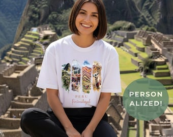 Peru Shirt Personalized | Andean Adventure Tee | Colorful Latin America Travel Shirt