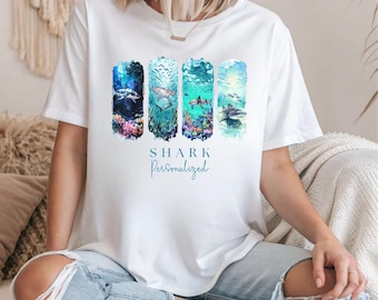 Shark Shirt Personalized | Ocean Inspired Whale Shark Tee