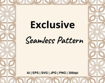 Custom Seamless Pattern | Line Art Vector | Personalized Fabric & Branding Design