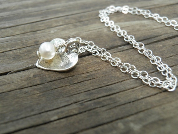 ネックレス・ペンダント [SENTIMENTS] NO.435 [SILVER] HEART PEARL NECKLACE Silver Heart Pearl Necklace, Pearl Necklace ,sterling Silver