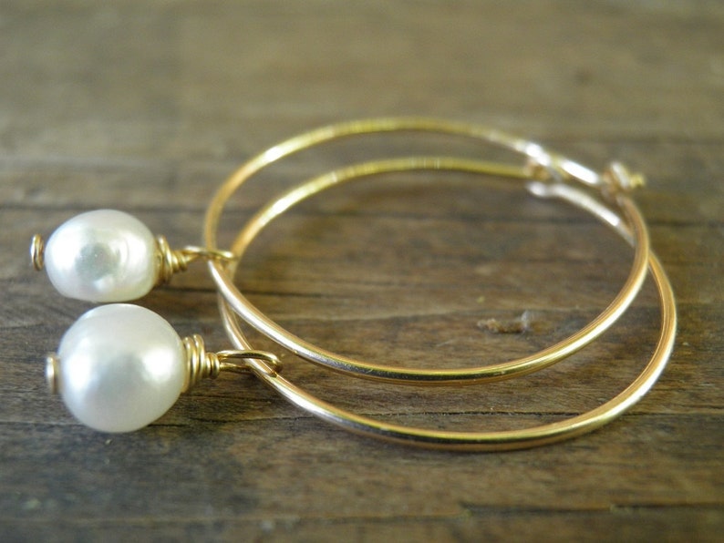 JUNE BIRTHSTONE Earrings Pearl Hoops June Birthstone Bridal Etsy June birthstone earrings pearl hoops june birthstone bridal etsy