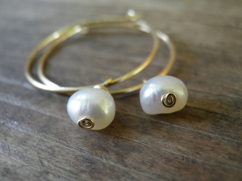 JUNE BIRTHSTONE Earrings Pearl Hoops June Birthstone Bridal Etsy June birthstone earrings pearl hoops june birthstone bridal etsy