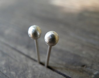 Valentines Day Gift, Stud Earrings, Tiny Silver Studs, Silver Stud Earrings, Gold Studs, Silver Ball Post Earrings, Unisex Studs