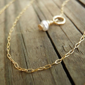 Gold Chain, Everyday delicate Boho and minimalist Gold necklace, Simple Gold Chain, Dainty Gold Necklace, Sale image 1