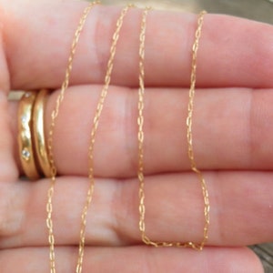 Gold Chain, Everyday delicate Boho and minimalist Gold necklace, Simple Gold Chain, Dainty Gold Necklace, Sale image 3