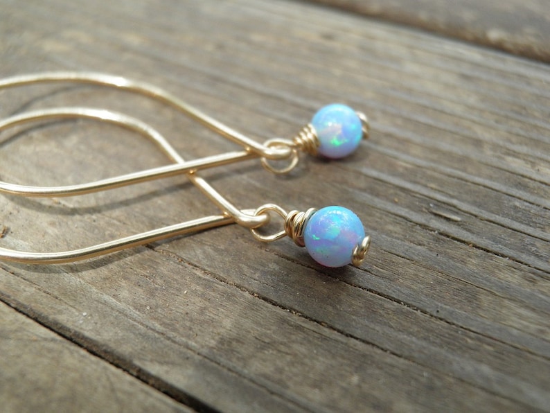 Opal Earrings, Opal Dangle Earrings, White Opal, Blue Opal Dangle Earrings, Blue Opal Earrings ,Silver Dangle Earrings ,october birthstone 