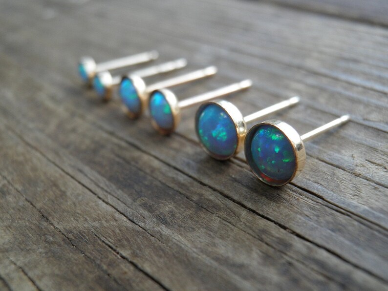 3mm 14k gold stud earrings