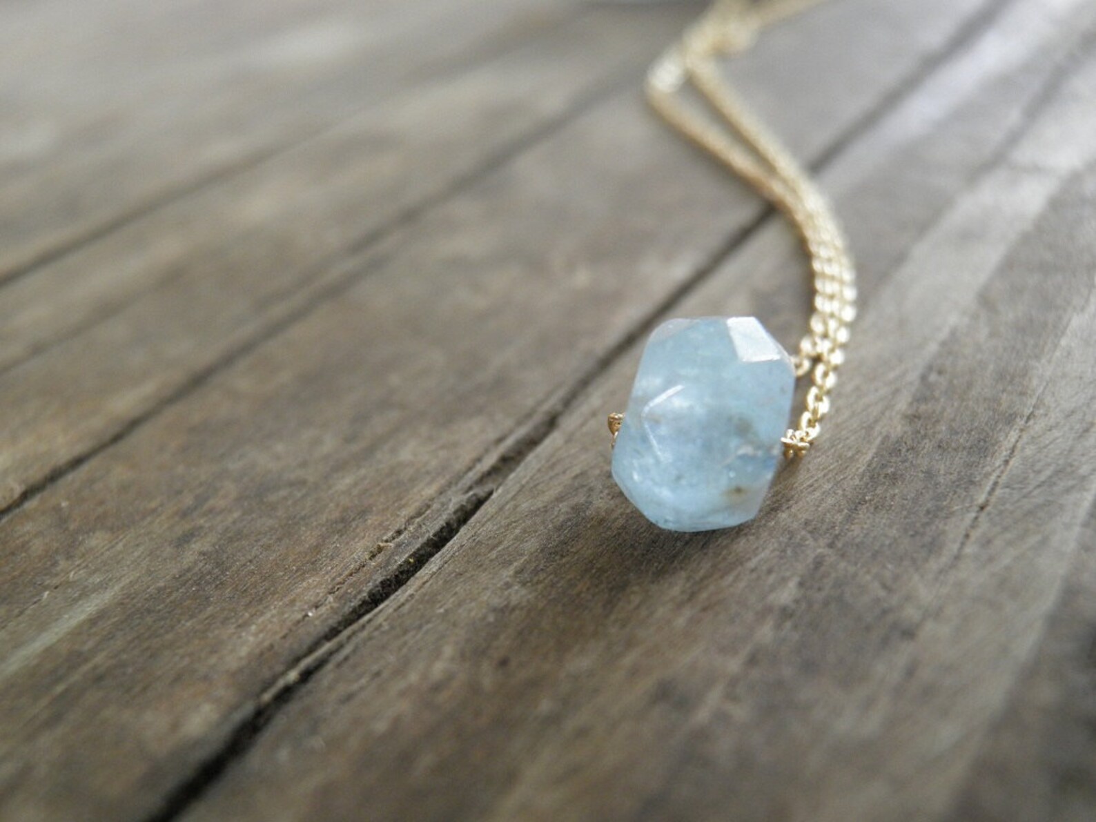 CHRISTMAS Gift Gold Necklace Blue Charm Necklace Bridesmaid - Etsy