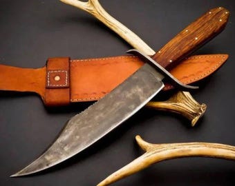 Juan Padillo Bowie Knife Replica – Handmade D2 Steel Blade – Aged Finish with SWood Handle – Custom Vintage Knife