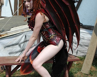 Large Custom Leather Wings