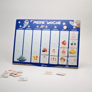 Montessori Wochenplaner Kinder – Planeten mit 315 Symbolkarten | Kindergarten | Schule | DIN A4
