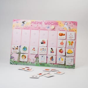 Montessori Wochenplaner Kinder – Zauberwald mit 315 Symbolkarten | Kindergarten | Schule | DIN A4