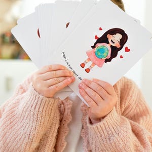 Affirmationskarten für Kinder | 22 Karten für mehr Stärke im Alltag | DIN A6 | Mutmacher & Achtsamkeit