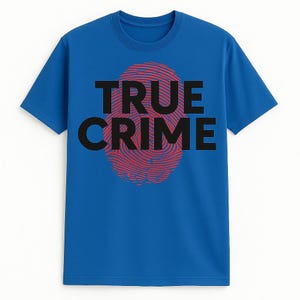 True Crime Graphic Tee: Soft, Trendy Shirt for Mystery Enthusiasts and Detective Fans