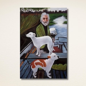 Goodfellas Old Man and Dogs painting poster, Good Fellas Poster Print, Ready to Hang,Goodfellas Print,Goodfellas Painting,Goodfellas Dogs