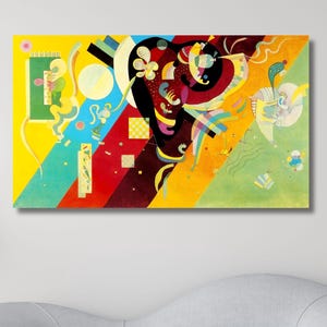 3265-Wassily Kandinsky Composition IX Canvas, Modern Art Painting, Expressionism Art, Poster Art Reproduction, Abstract Wall Art Print