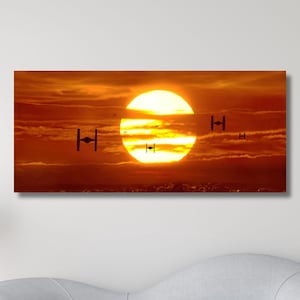 Starwars Canvas Wall Art,Star Wars Poster Print Art,Return Of The Jedi Star Wars Landscape,Star Wars Wall Decor