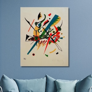 Wassily Kandinsky canvas muurkunst, Wassily Kandinsky schilderij, Kandinsky poster print kunst, beroemd schilderij, man Cave Art, Minimal Art Line