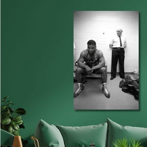 Mike Tyson Print on Canvas,Mike Tyson Wall Art,Boxing Canvas Wall Art,Home Decor,Gym Wall Decor,Boxing Poster,Gym Canvas Art,Ready To Hang