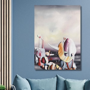 Yves Tanguy Canvas Wall Art, Yves Tanguy Surrealism Art, Tanguy Artwork ,Reproduction Print, Canvas/Panel Home&Office Art Decor Gift