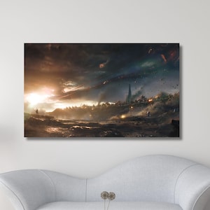 Avengers Endgame Captain America vs Thanos Army Poster/Canvas Wall Art,Avengers Endgame Poster Art Print,Avengers Endgame Painting Print art