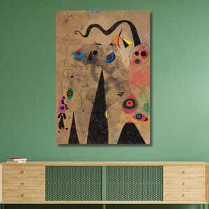 Joan Miro The Poppy Snake Art Print,Miró Canvas Wall Art,Surrealism Art,Joan Miro Artwork,Poster & Panel,Spanish Painter Art,Abstract Poster